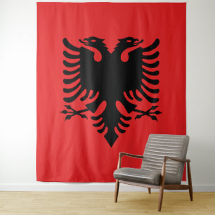 Tenture Drapeau de l'Albanie