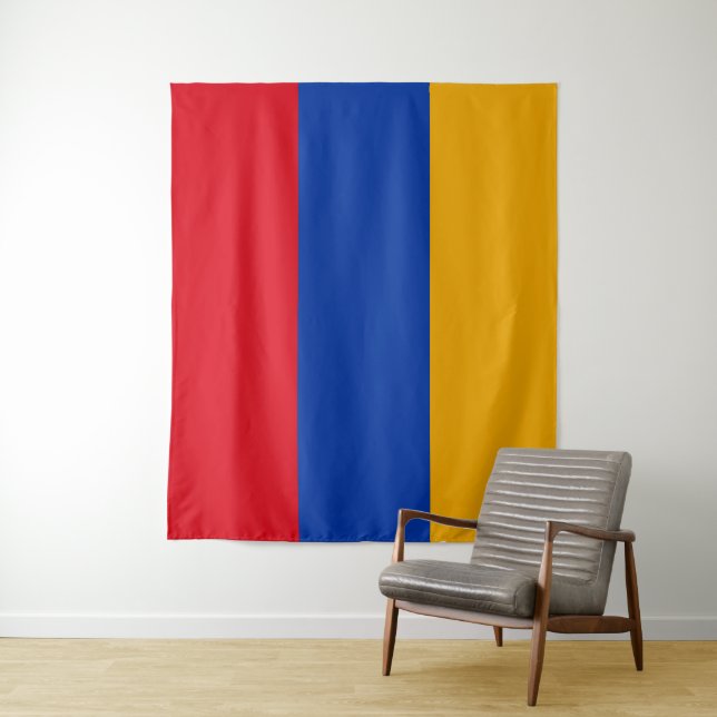 Tenture Drapeau de l'Arménie (En situation)