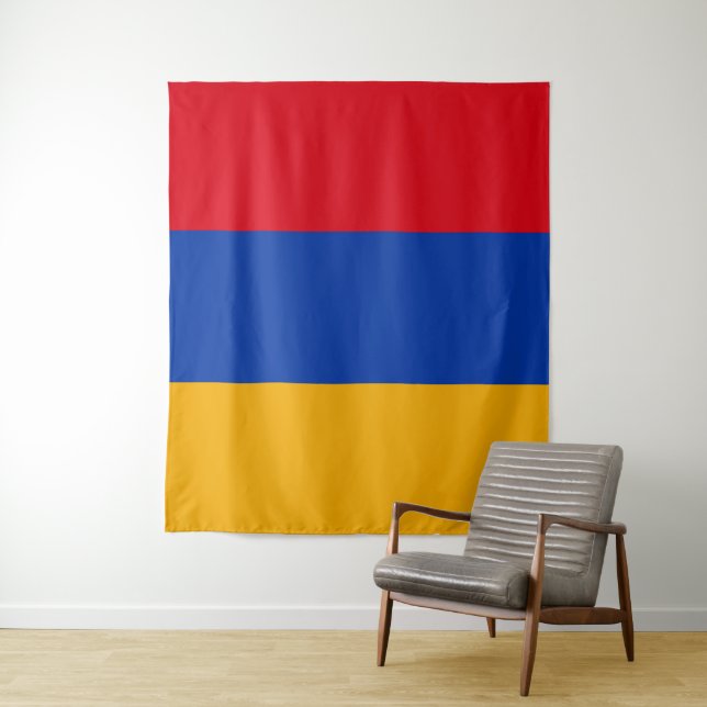 Tenture Drapeau de l'Arménie (En situation)