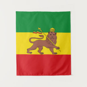Tenture Drapeau de l'Éthiopie rastafarienne