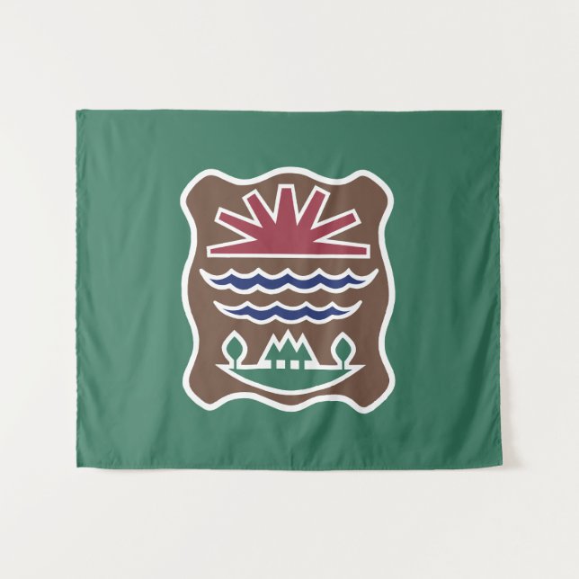 Tenture Drapeau de Missisquoi Western Abenaki (Devant (Horizontal))
