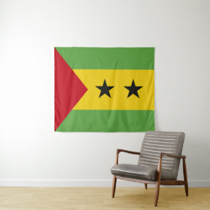 Tenture Drapeau de Sao Tomé-et-Principe