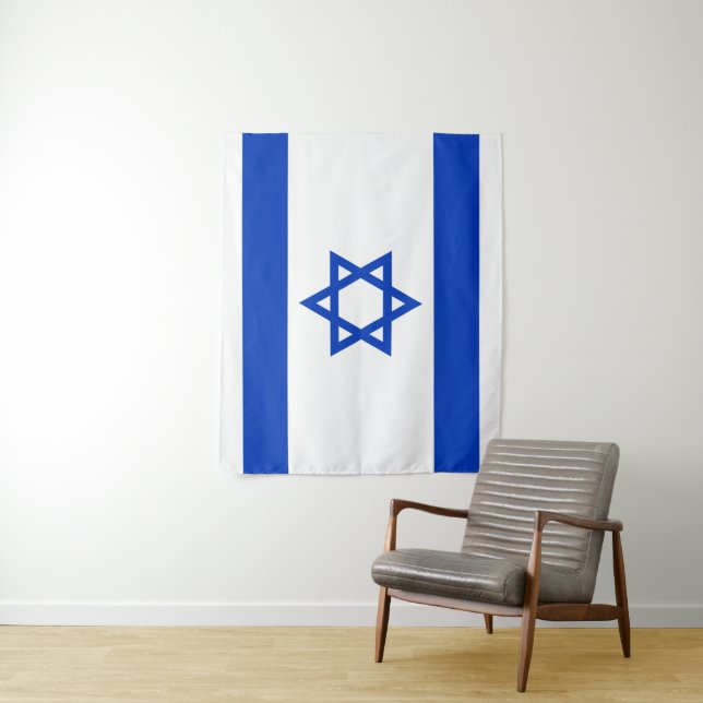 Tenture Drapeau d'Israël (En situation)