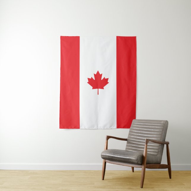 Tenture Drapeau du Canada (En situation)