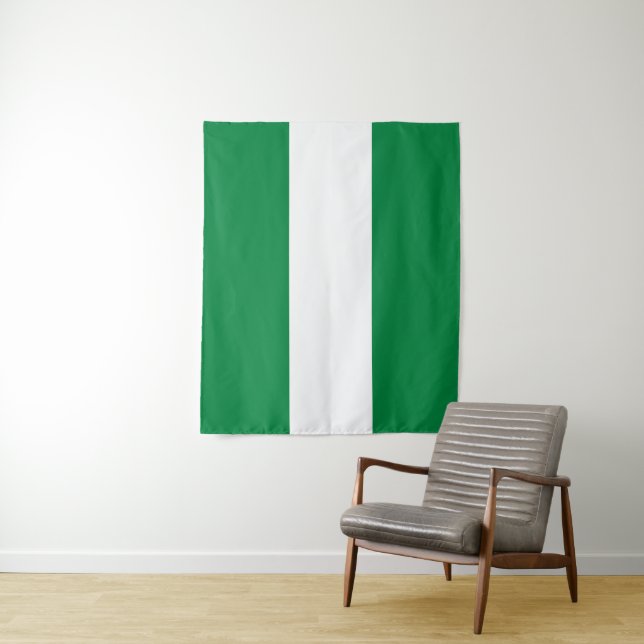 Tenture Drapeau du Nigeria (En situation)