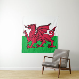 Tenture Drapeau du Pays de Galles Coupe du Monde 2026 Foot