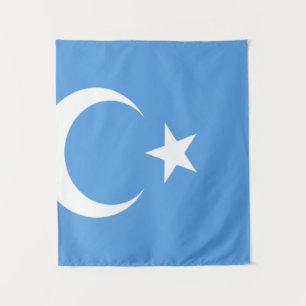 Tenture Drapeau du Turkestan oriental Ouyghur
