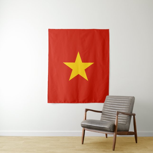 Tenture Drapeau du Vietnam (En situation)