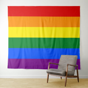 Tenture Drapeau gay pride extra grand LGBT