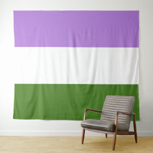 Tenture Drapeau Genderqueer extra grand LGBT