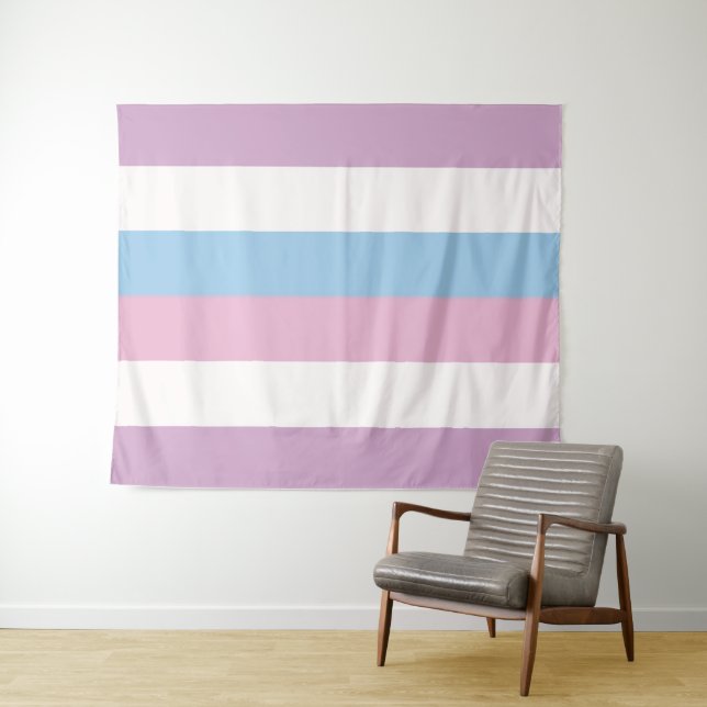 Tenture Drapeau intersexuel grand LGBT (En situation (horizontale))