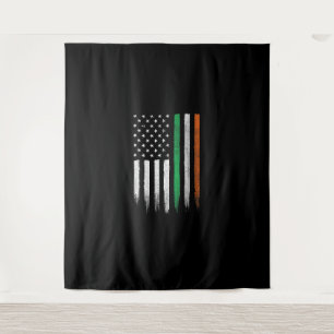 Tenture Drapeau irlandais patriotique irlandais américain
