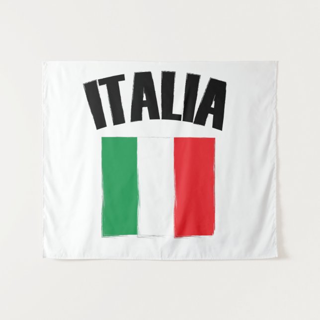 Tenture Drapeau Italie (Devant (Horizontal))