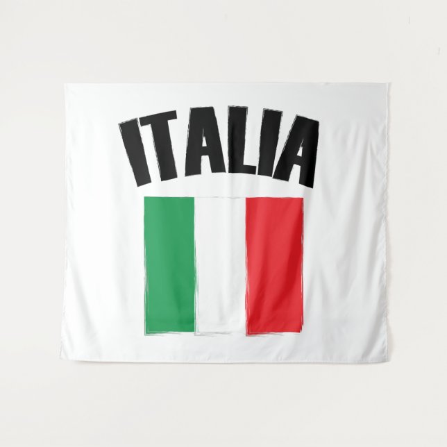 Tenture Drapeau Italie (Devant (Horizontal))