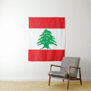Tenture Drapeau libanais