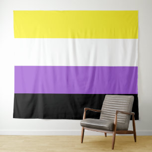 Tenture Drapeau Non Binaire Extra Large LGBT
