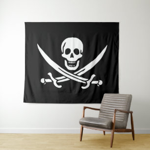 Tenture Drapeau Pirate Jolly Roger