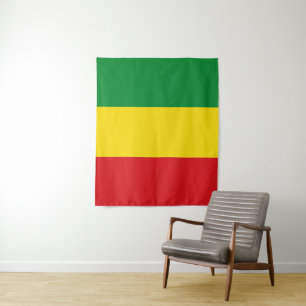 Tenture Drapeau rastafarien Rasta Ethiopie