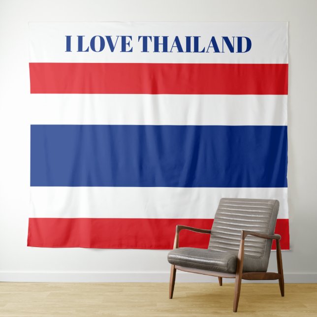 Tenture Drapeau thaïlandais (En situation (horizontale))