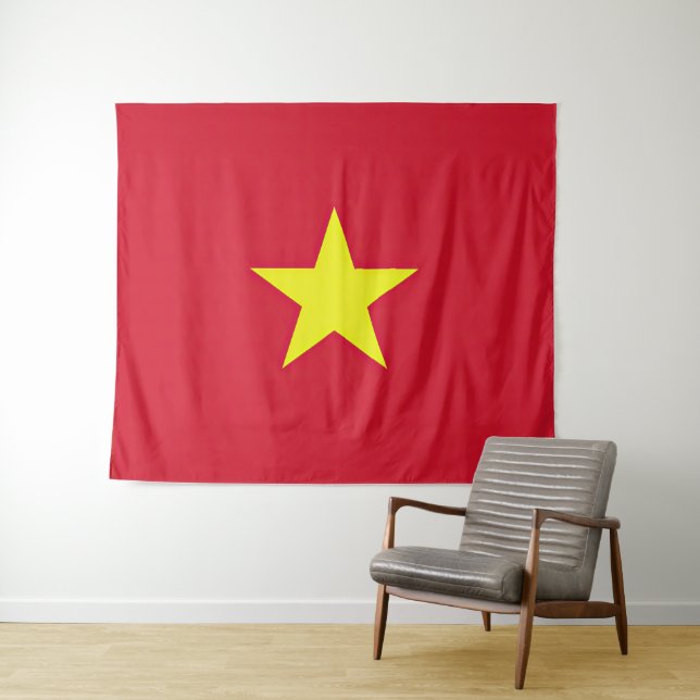 Tenture Drapeau Vietnam (En situation (horizontale))