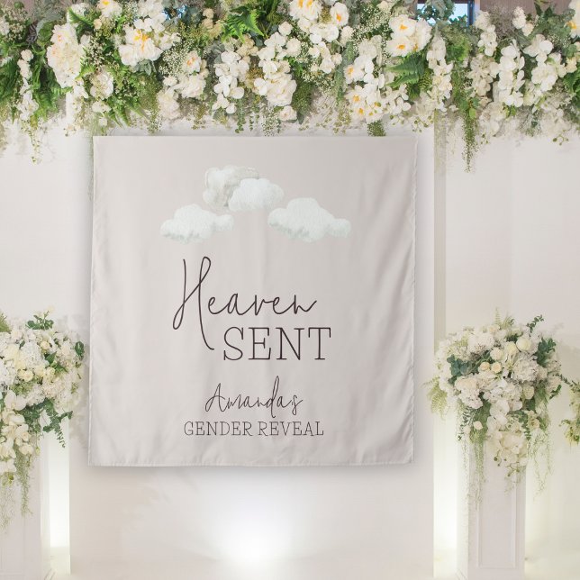 Tenture Dreamy Genre Neutre Ciel Envoyé Genre Révélation (Créateur téléchargé)