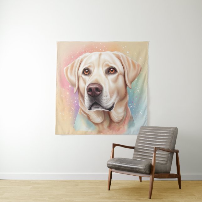 Tenture Dreamy Labrador Retriever Portrait magique (En situation)