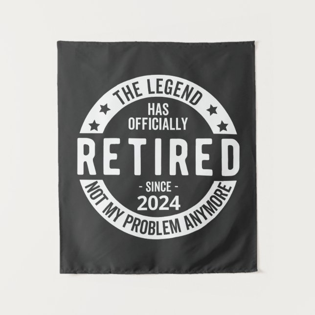 Tenture drôle de retraite 2024 (Devant)
