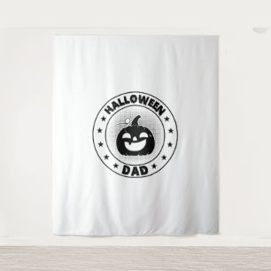 Tenture Drôle Halloween papa Halloween Citrouille