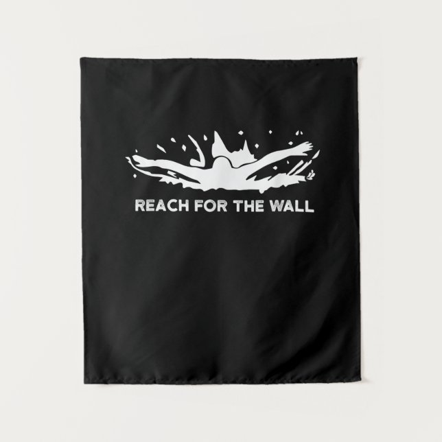 Tenture Drôle nage Cadeau nage Sport équipe nage (Devant)