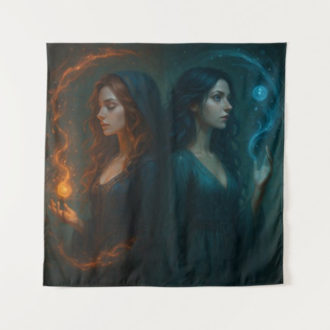 Tenture Dualité Mystique (Devant)