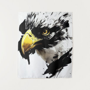 Tenture Eagle Bald Wild Nature Free Spirit Art Brosse Pein