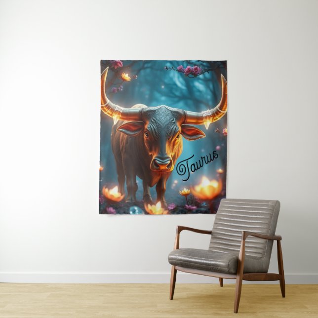 Tenture Earth Taurus Wall Tapestry (En situation)