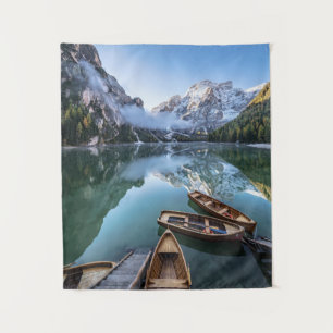 Tenture Eau Pragser Wildsee Dolomites Italie