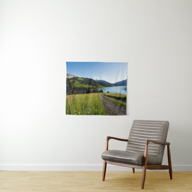 Tenture Eau | Swiss Alpes (En situation (horizontale))