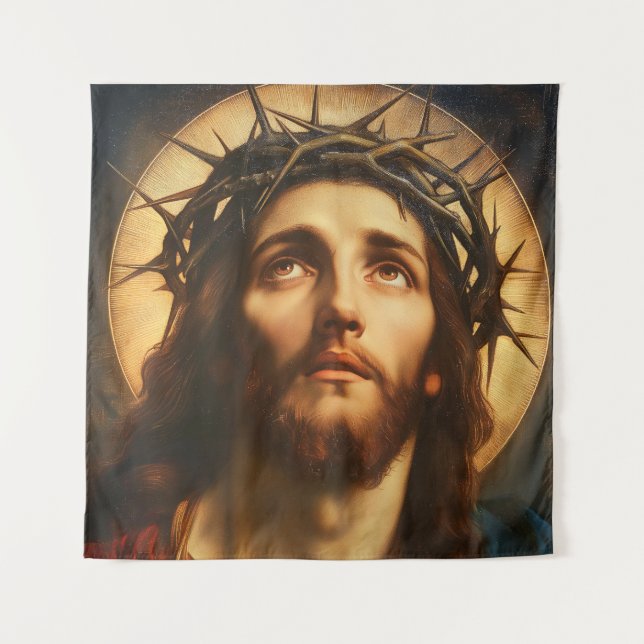Tenture Ecce Homo | Jésus-Christ avec la Couronne d'Épines (Devant)