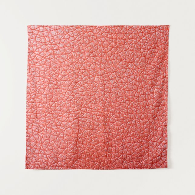 Tenture Échantillon d'ameublement en cuir orange textureab (Devant)