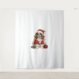 Tenture Éclairage de Noël Cavalier roi Charles Spaniel Chi