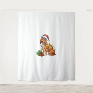 Tenture Éclairage de Noël chapeau écossais Deerhound Chien