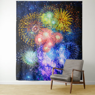 Tenture Éclats de Feux d'Artifice