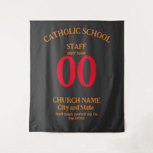 Tenture École catholique Ne vous touchez pas