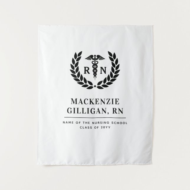 Tenture École de soins infirmiers de la RN personnalisée É (Devant)