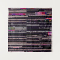 Écran TV rayé avec pixels cassés. Fu Abstrait