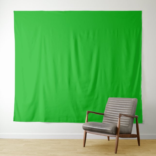 Tenture Écran vert moderne de zoom sur fond chroma key (En situation (horizontale))