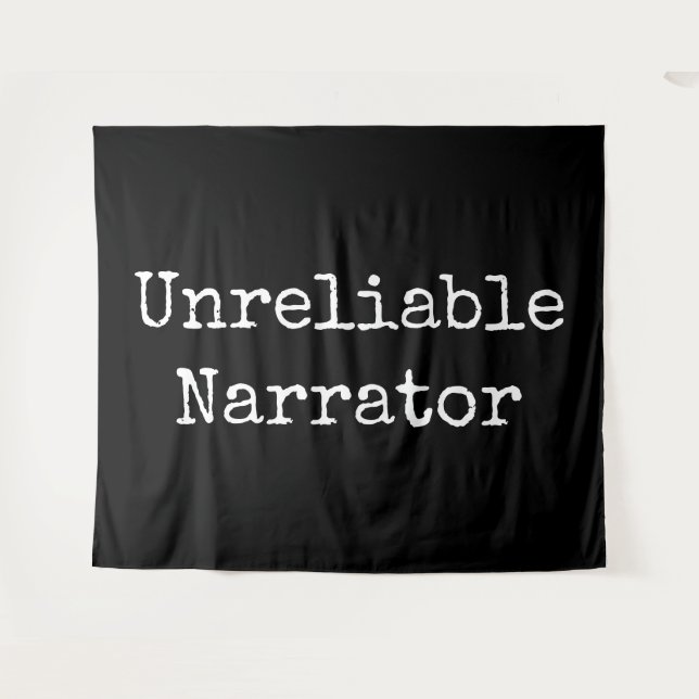 Tenture Écrivain - Narrateur peu fiable I (Devant (Horizontal))