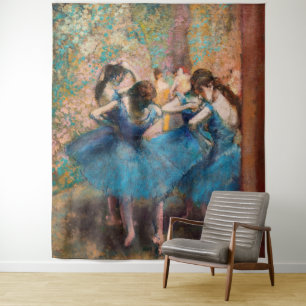 Tenture Edgar Degas - Danseuses en bleu