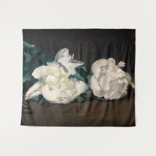 Tenture Edouard Manet - Branche de pivoines blanches, séca