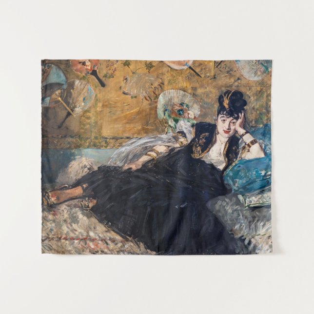 Tenture Edouard Manet - Lady avec fans (Devant (Horizontal))