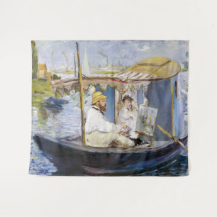 Tenture Edouard Manet - Monet dans son Studio Boat