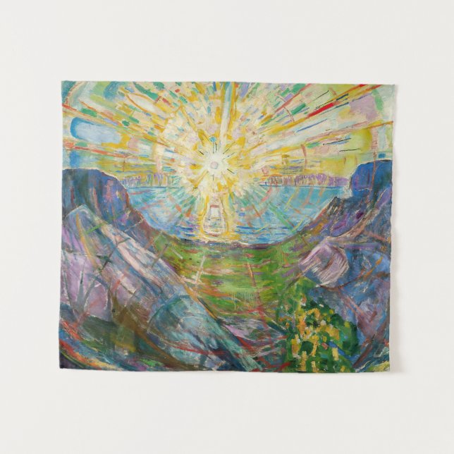 Tenture Edvard Munch - Le Soleil 1916 (Devant (Horizontal))