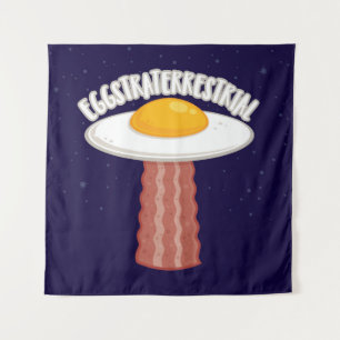 Tenture Eggstraterrestrial Avec Texte